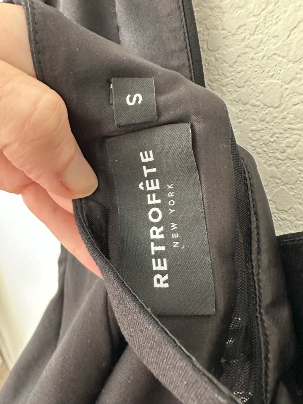 RETROFETE Polly Mini Black Dress SZ S - Picture 7 of 8